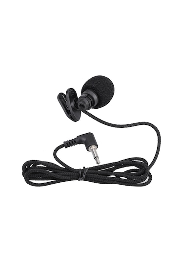 Mufunye Kollu Kondenser Mikrofon 3.5mm Jack, Tüm Yönlü Klips, 108cm Nilon Kablolu, Rüzgar Gürültüsü Engelleyici Köpük Kapağı