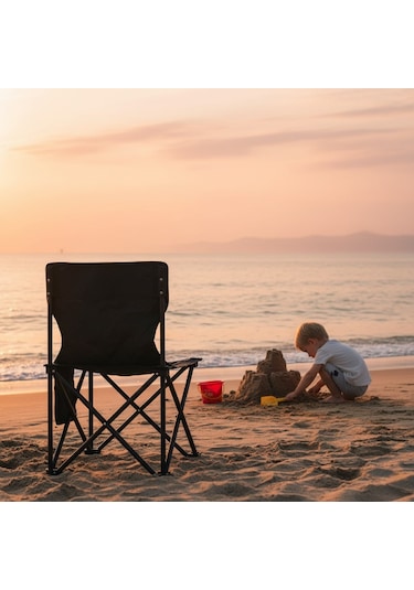 Çocuk Kamp Sandalyesi Siyah