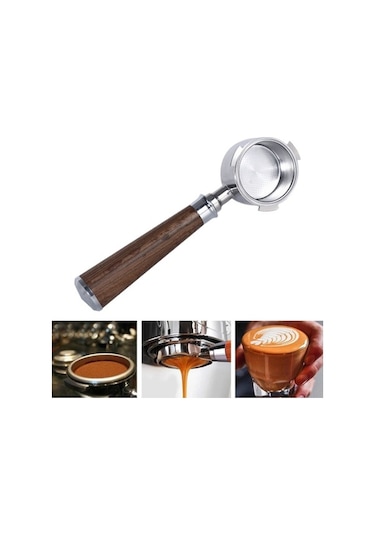 Maoyaya Suntek Ec680 Ec685 Kahve Makinesi A Siyah Için 51mm Kahve Dipsiz Portafilter, Kahve Dipsiz Portafilter Siyah