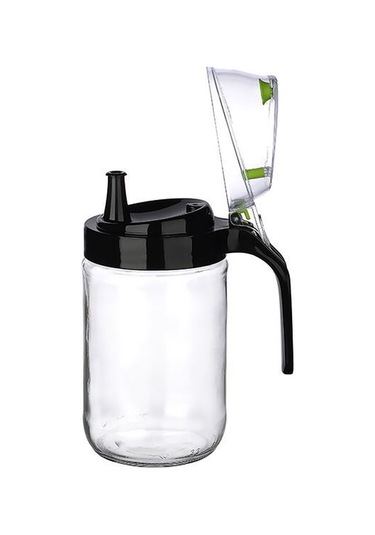 Cam Yağdanlık - Kulplu Sirkelik Sosluk 660ml Çok Renkli