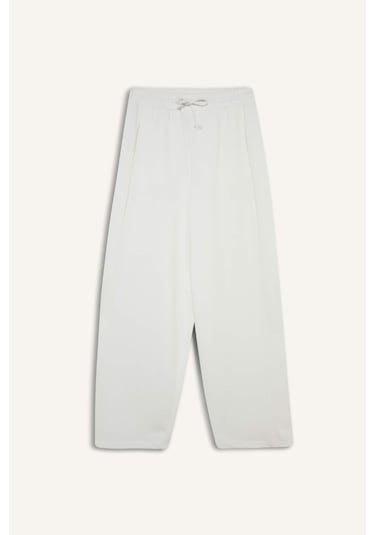 Defacto Coool Barrel Fit Geniş Paça Eşofman Altı F3364ax25auwt32 Beyaz