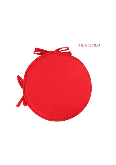 Kırmızı Yuvarlak Bistro Dairesel Sandalye Minderi Koltuk Yedekleri Mutfak Yemek Çıkarılabilir Kapak Yeni