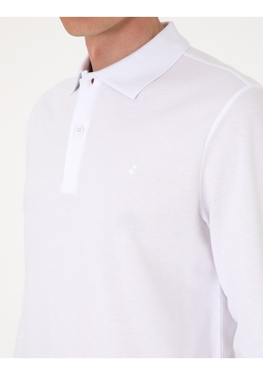 Pierre Cardin Erkek Beyaz Sweatshirt 50314048-vr013 Beyaz