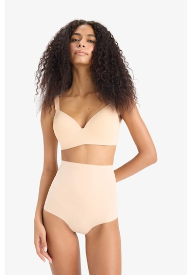 Defacto Ten Rengi Yüksek Bel Slip Korse-fall İn Love E4742ax25smbg392 Bej
