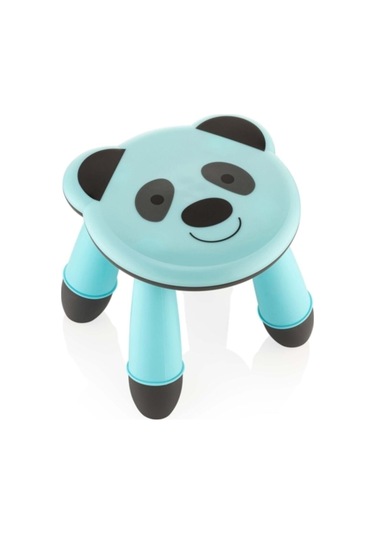 Panda Çocuk Taburesi Mavi
