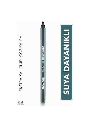 Flormar Extreme Tattoo Akmayan Kajal Göz Kalemi 003 Deep Green