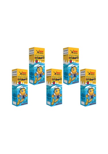 Mega Vitamin Mega-O-Mega Sıvı Saf Omega3 Balık Yağı 240 Ml 5 Adet