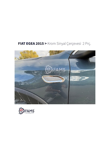 Fiat Egea Krom Sinyal Çerçevesi 2 Prç 2015 Üzeri Paslanmaz Çelik