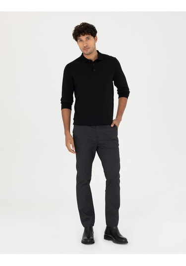 Pierre Cardin Erkek Siyah Kanvas / Chino Pantolon 50278440-vr046 Siyah