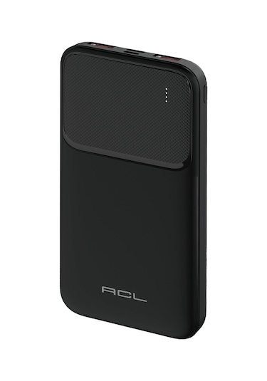 Acl Pw-99 10000mah Powerbank Siyah Led Göstergeli Şarj Cihazı