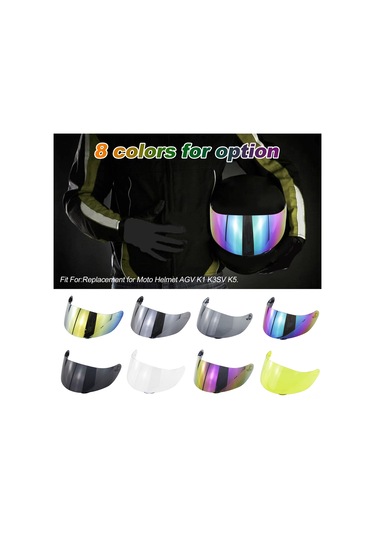 Reedark Agv K1 K3sv K5 Tam Yüz Kask İçin Uv Koruma, Anti-buğu Çizilmeye Dayanıklı Motor Vizörü