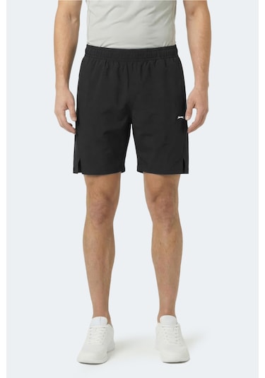 Slazenger Radıant Erkek Cepli Fıtness Siyah Şort Siyah