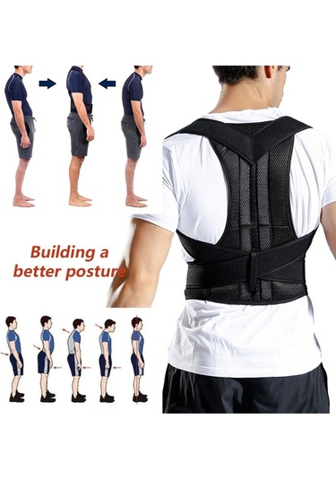 Dik Duruş Korsesi Çift Balenli Unisex Kamburluk Önleyici Korse Medikal