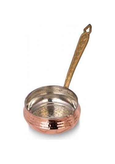 Maraş Bakır Salsa Sosluk Pirinç Kulp Kırmızı No:1 Bakır