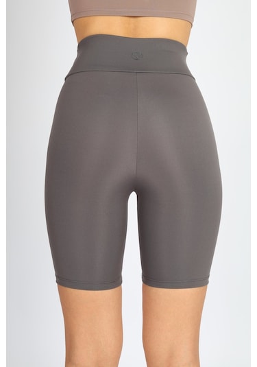 Soft&Basic Kadın Bıker Toparlayıcı Spor Tayt Antrasit