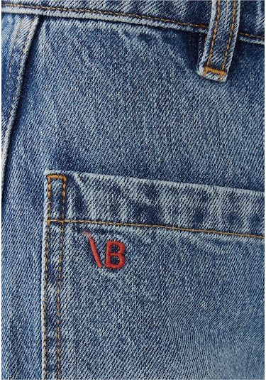 Victoria Beckham Zamansız Elegan Alina Jean Pantolon Mavi
