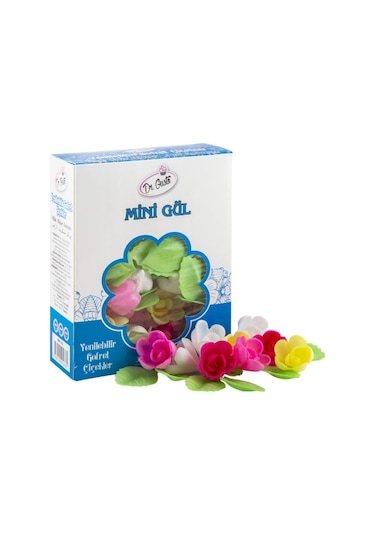 Dr.Gusto Yenilebilir Renkli Mini Gül 50 Adet