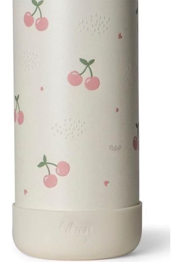 Citron 3 Katmanlı Paslanmaz Çelik Termos Seti 500 Ml - Cherry Beyaz