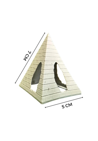 Akvaryum İçin Suya Batan Piramit Dekor 7x5 Cm