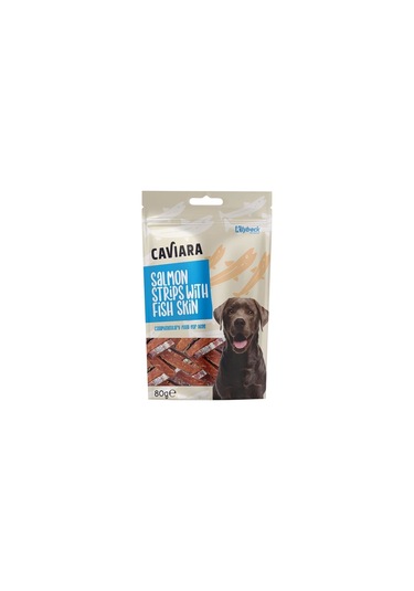 Caviara Balık Derisi Ve Somon Dilimleri Köpek Ödülü 80 Gr