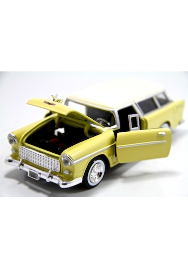 1955 Chevrolet Belair Nomad-1 24 Ölçek 20-22 Cm