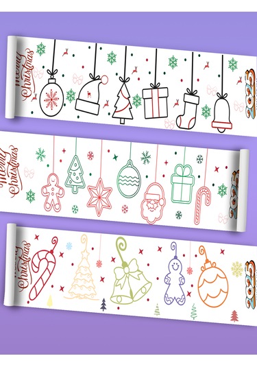 Yılbaşı Özel Bebek Ve Çocuk Için Boyama Kağıdı 3,75 Metre