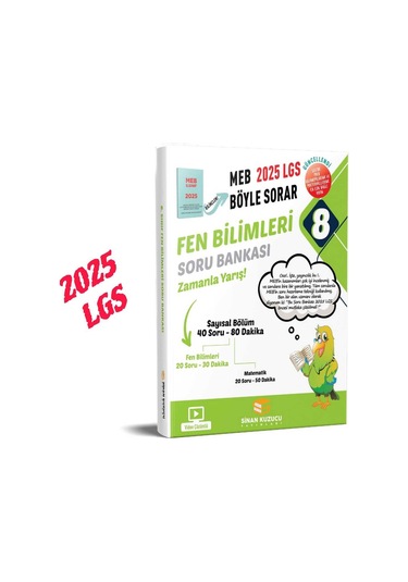 Sinan Kuzucu 2025 LGS 8. Sınıf Fen Bilimleri Soru Bankası