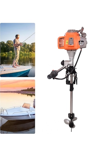 Kraft Hart Dıştan Takmalı Benzinli Tırpantekne Deniz Motoru 63cc 2,8 Hp