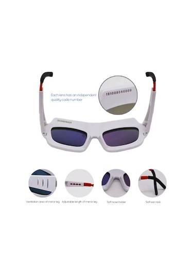 Maiyame Otomatik Ayarlanabilir Kaynak Gözlüğü - Güçlü Işık Korumalı, Elektrikli Kaynak İçin