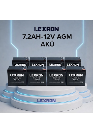 Lexron 7.2ah 12v Agm Akü 8 Adet