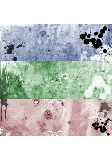 Çiçekli Desenler Doğal Taş Bardak Altlığı 4'lü Set - Natural Stone Coasters-174252 Çok Renkli