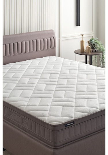 Yataş Bedding Sleep Balance Pro Yatak, Somni Baza, Nano Başlık Çift Kişilik 3'lü Set 150x200 - Kahverengi