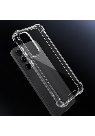 Zore Galaxy S24 Fe Uyumlu Kılıf Msra Nitro Anti Shock Silikon-şeffaf Şeffaf