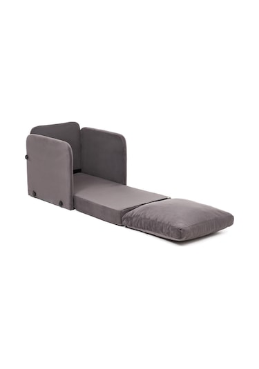 Pafu Saga Tekli Katlanır Yataklı Koltuk Soho Gri