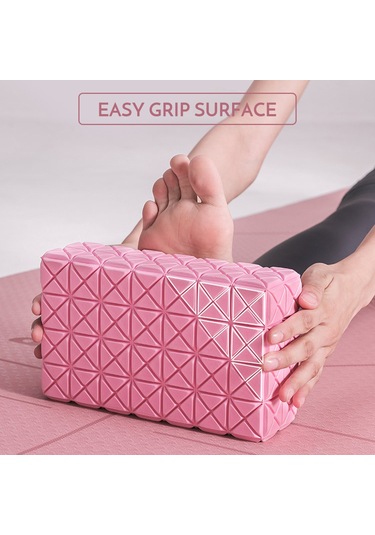 Geeksen Mor Renkli Eva+tpe Yoga Blok, Postür Doğrulama Ve Kas Güçlendirme, 22x13x7 Cm, Tek Adet Mor