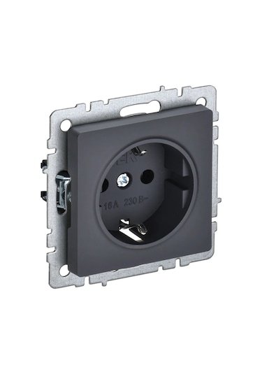 Iek Brite Topraklamalı Tekli Priz, Kapaksız 305428855 Ürün Numarası Br-r11-16-k53