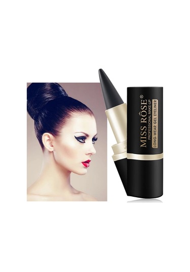 Su Geçirmez Eyeliner Macunu Eyeliner Çabuk Kuruyan Mat Eyeliner Tek Uçlu Siyah 01 Dark Topaz