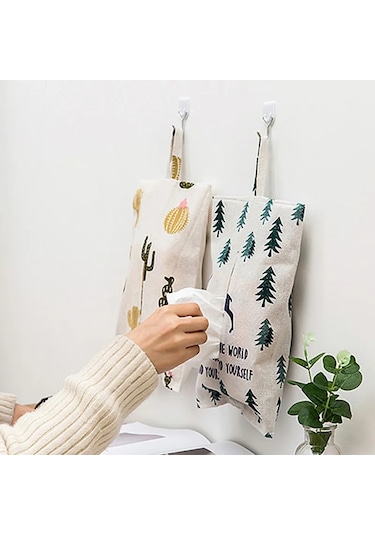 White1-portable Asılı Kumaş Doku Kutusu Oturma Odası Konteyner Ev Araba Havlu Peçete Kağıtları Çanta Tutucu Kutusu Ev Masa Dekorasyonu