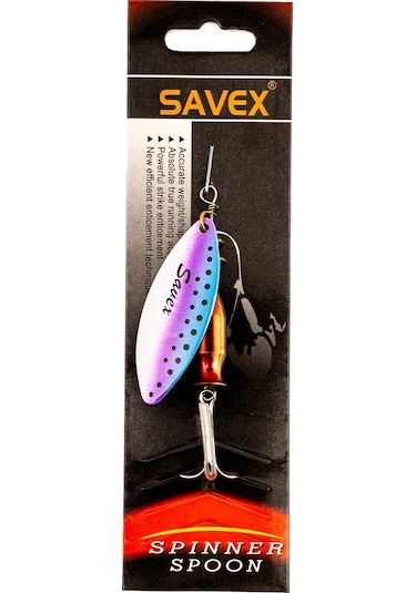 Turna Levrek Alabalık Döner Olta Kaşık - Alp Long - Rainbo Mavi - No:3/24gr