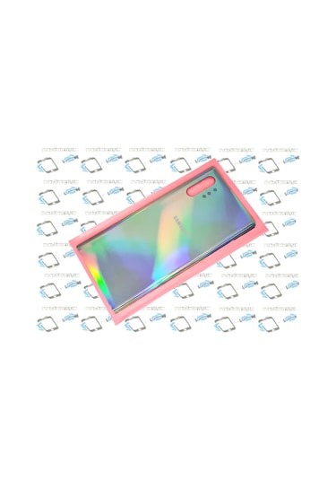 Samsung Uyumlu Galaxy NOTE 10 PLUS Arka Pil Batarya Kapağı (CAM) GRİ
