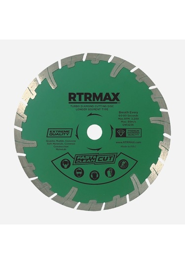 Res230 Turbo Elmas Testere Uzun Segmentli 230 X 22 Mm