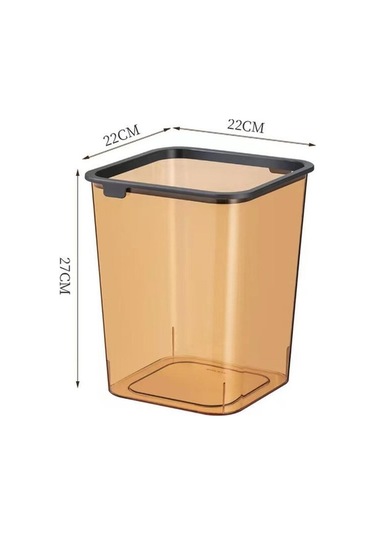 Pazly Turuncu Turuncu Suntek Sepet Ofisi Mutfak Modern Kutusu Kapaı Çöp Atık Ms Turuncu