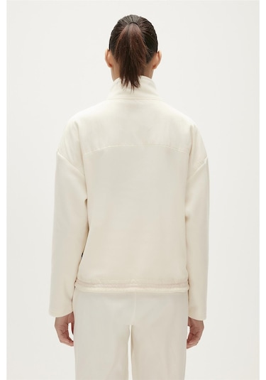 Bad Bear Eva Half-zip Marshmallow Beyaz Yarım Fermuarlu Kadın Polar Sweatshirt-beyaz Beyaz