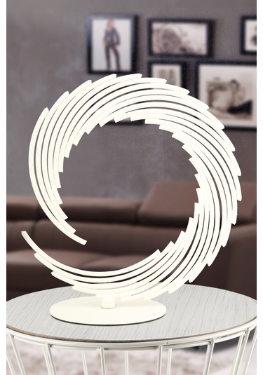 Begüsa Bakü Metal Aksesuar Biblo 25 Cm Beyaz