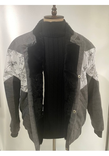 Kadın Aztek Unisex Retro Bomber Oversize Vintage Ceket Abugs4 Çok Renkli