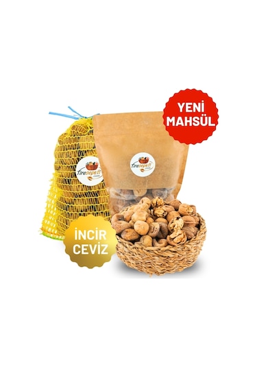 Tiresepeti Kuru İncir 1 KG + Kabuklu Ceviz 1 KG Yeni Mahsül
