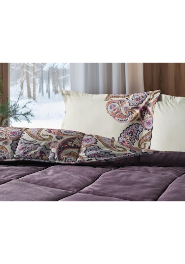 Doqu Home Serra Next Comforter Set Çift Kişilik Mor