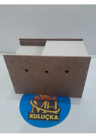 Mh Muhabbet Kuşu İçin Ahşap Yuvalık 2 Adet