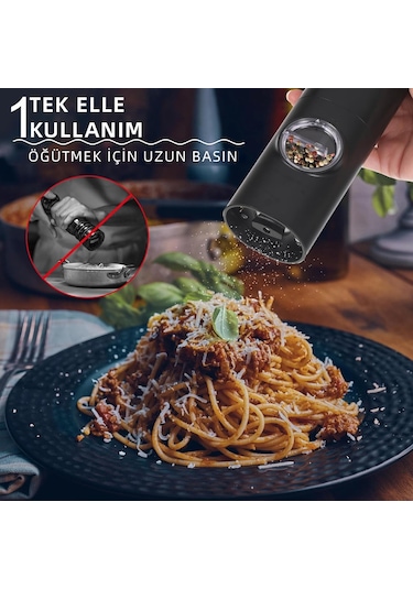 Mioji Mio SG2 Yeni Nesil 600 mAh Şarj Üniteli Işıklı Tuz Karabiber Değirmeni