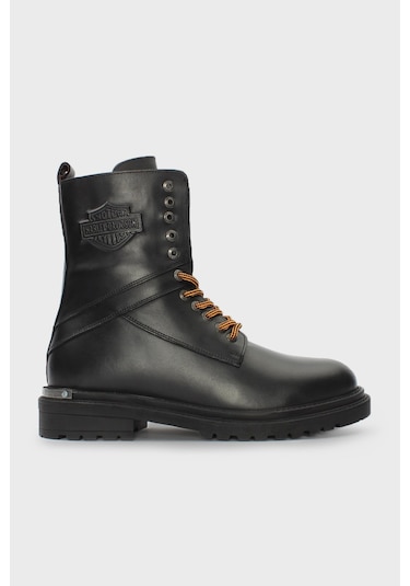 Harley Davidson Erkek Bot 021M100553 Black Deri